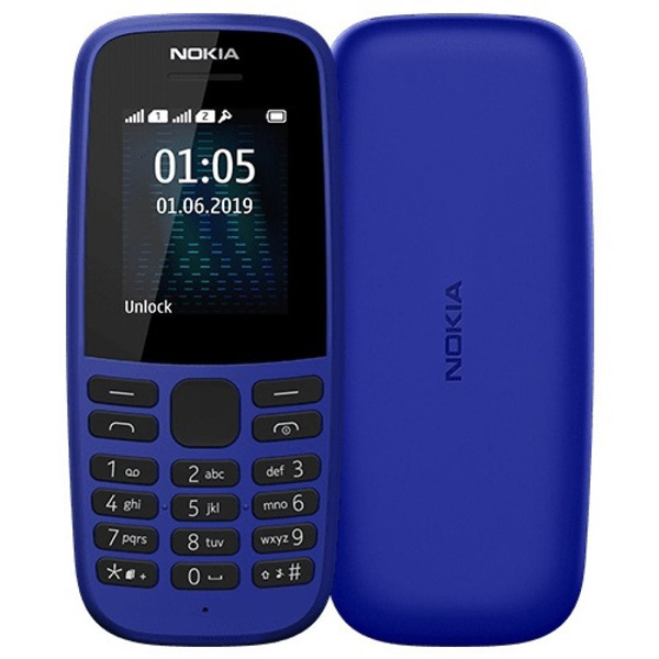 Телефон Nokia 105 (TA-1174) DS Blue