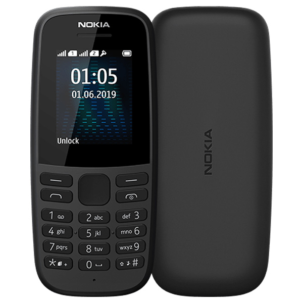 Телефон Nokia 105 (TA-1174) DS Black