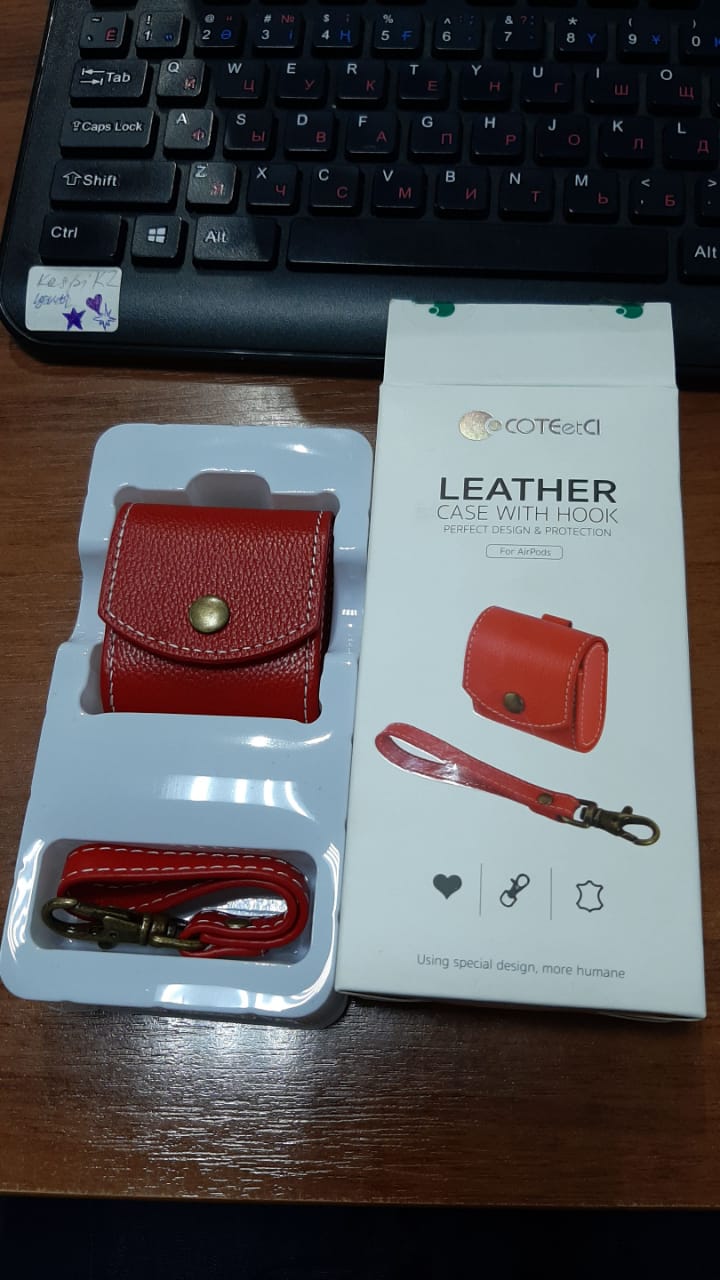 Чехол Airpods COTEetCI Leather
